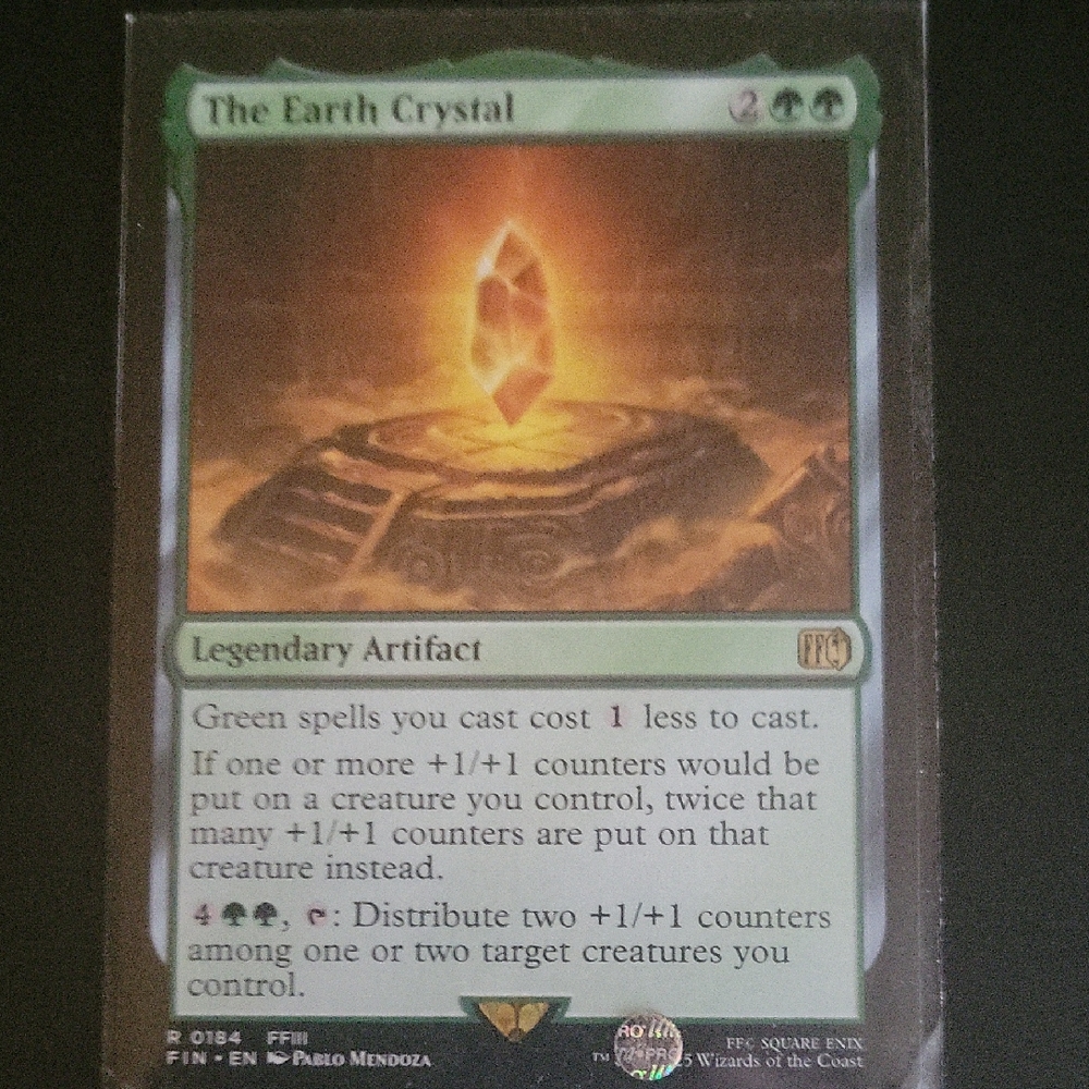 The Earth Crystal Legendary Artifact Card